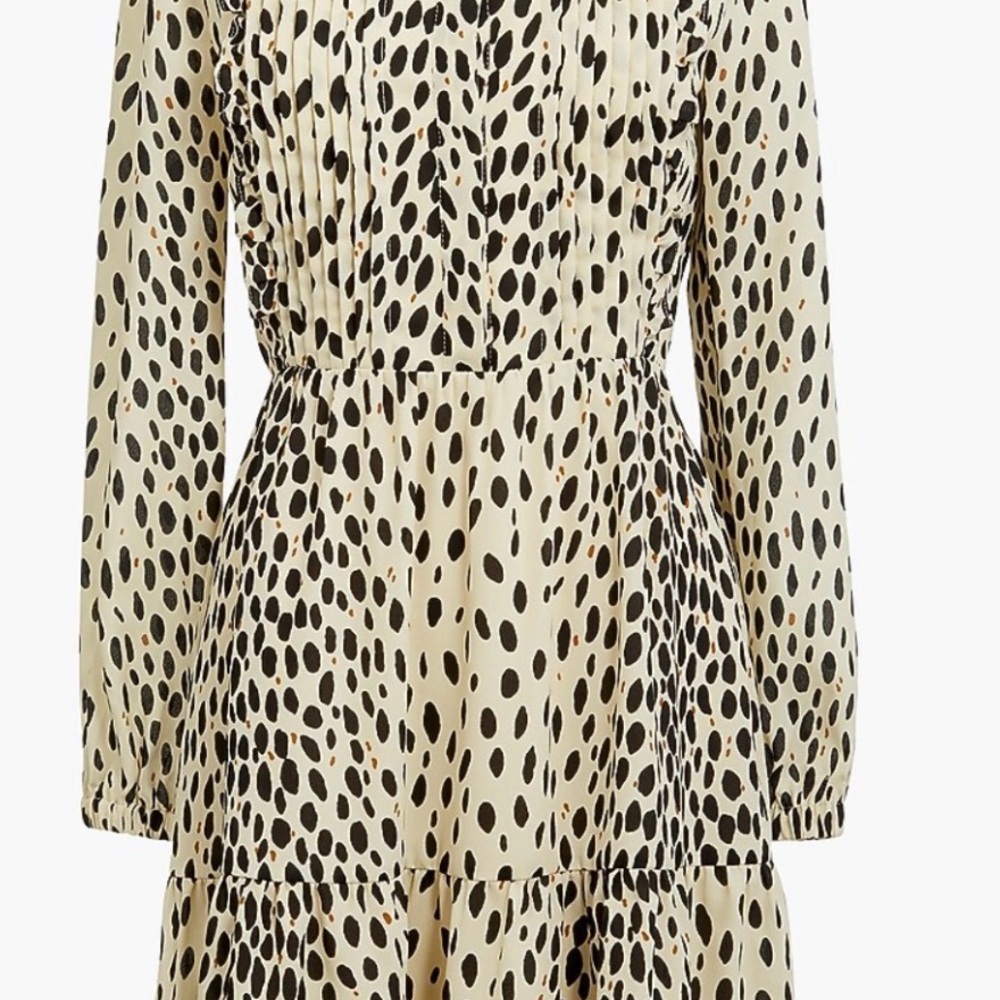 J. Crew printed ruffle dress
